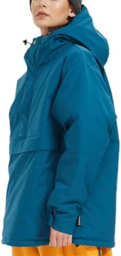 Womens Mens Ski Snow Anorak Jacket Waterproof Hooded Warm Snowboarding Outwear Winter Baggy Oversize Zipper Coat