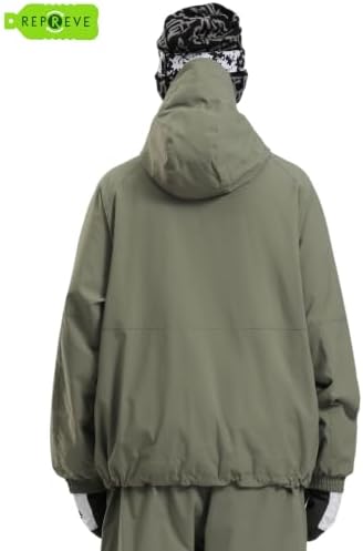GSOU SNOW Women Men Ski Jacket Baggy Snowboard Jacket Snow Coat Waterproof