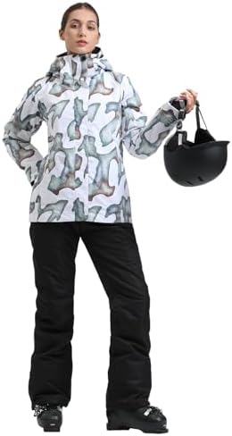 GSOU SNOW Women's Ski Jacket and Pants Set Snowboard Suit Waterproof