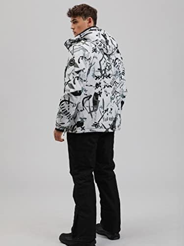 Men's Jacket and Pants Set Insulated Waterproof Waterproof Snowboard Snowsuits for Snow Sport