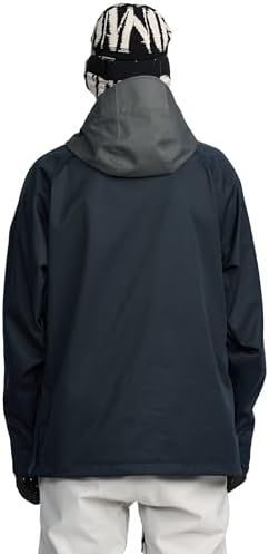 Volcom Men's Hossegor 20k Pullover Snowboard Jacket – Waterproof 2-layer