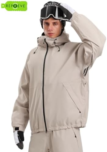 GSOU SNOW Women Men Ski Jacket Baggy Snowboard Jacket Snow Coat Waterproof