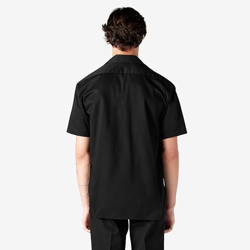 Dickies Men’s Short Sleeve Work Shirt – Durable Twill Button Down Shirts for Men, Lightweight Uniform for Daily Wear