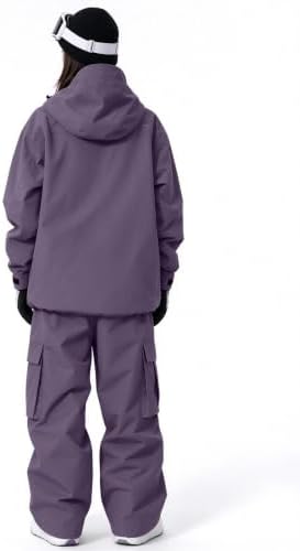 Women's Snow Snowboard Suits Insulated Snowsuits Baggy Ski Jacket and Pants