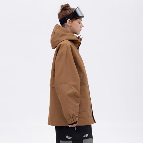 SNOWVERB Women Men Reflective Loose Fit Snow Coat Ski & Snowboard Jackets