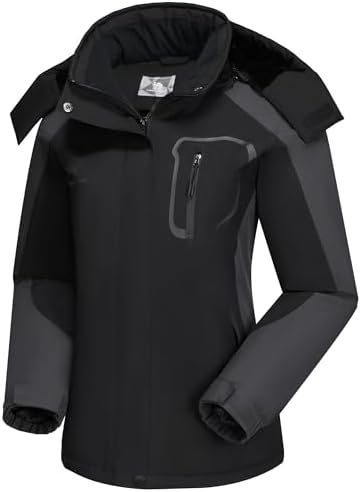 CAMEL CROWN Women's Ski Jacket Winter Snow Coat Waterproof Female Jackets