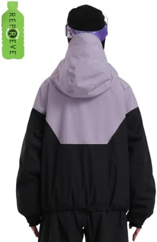 GSOU SNOW Women's Baggy Snowboard Ski Jacket Windproof Insulated Snow Coat