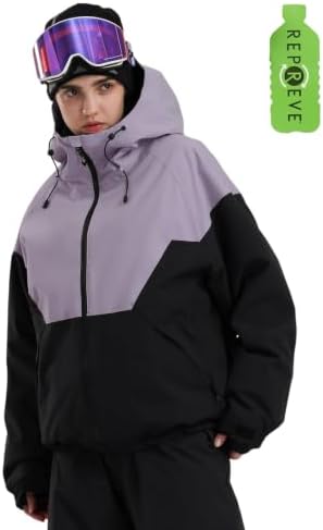 GSOU SNOW Women's Baggy Snowboard Ski Jacket Windproof Insulated Snow Coat