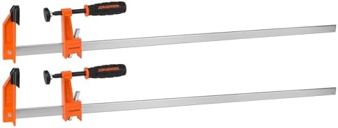 Jorgensen 36" Heavy-Duty Steel Bar Clamp Set, 1000 lbs Load Limit, 2-Pack