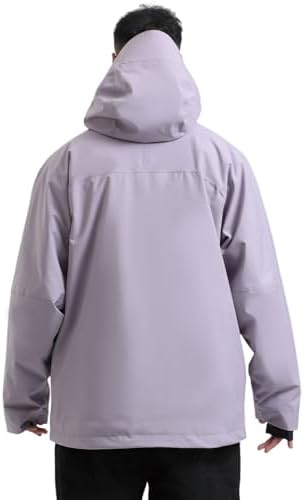 GSOU SNOW Snowboard Jacket Mens Womens Ski Jacket Baggy Snow Hoodie Coat