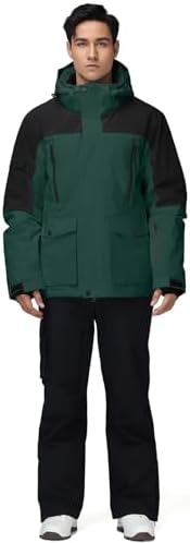 Men's Jacket and Pants Set Insulated Waterproof Waterproof Snowboard Snowsuits for Snow Sport