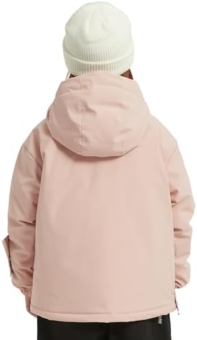 North Peak Kid Pullover Anorak Hooded Ski Jacket Waterproof Windproof Snowboard Jackets Winter Coat