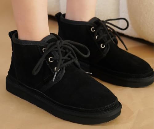 Project Cloud 100% Genuine Leather Ankle Boots for Women Chukka Booties