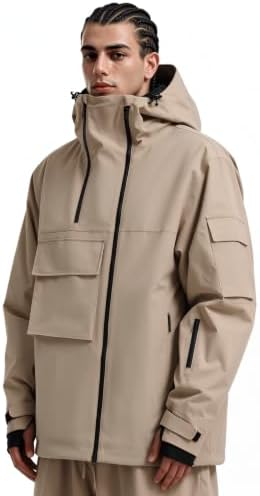 GSOU SNOW Unisex Snowboard Jacket Loose-Fit Snowboard Coat Waterproof
