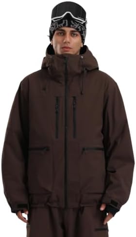 GSOU SNOW Mens Baggy Snowboard Jacket Womens Ski Snow Jacket Waterproof