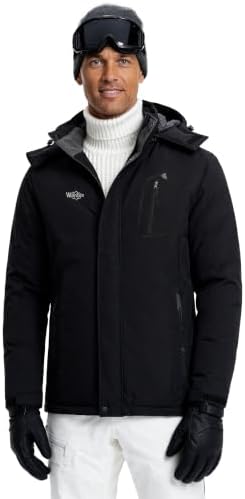 Wantdo Men's Ski Jacket Waterproof Warm Winter Snow Coat Snowboard Jacket