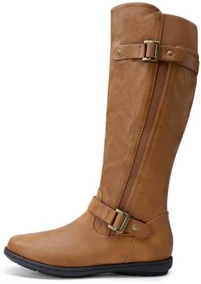 DREAM PAIRS Women's Faux Fur-Lined Knee High Winter Boots Fall Tall Boots