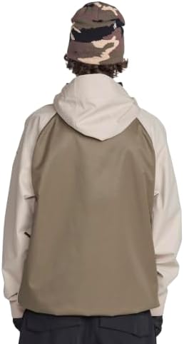 Volcom Men's Hossegor 20k Pullover Snowboard Jacket – Waterproof 2-layer