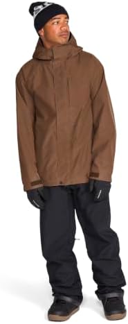 Volcom Men's Dua Gore-tex Insulated Snowboard Jacket – Waterproof Snow Jacket With Zip Tech