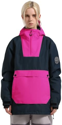 GSOU SNOW Womens Snowboard Jacket Baggy Ski Snow Jacket Windproof Insulated