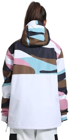 GSOU SNOW Womens Snowboard Jacket Baggy Ski Snow Jacket Windproof Insulated
