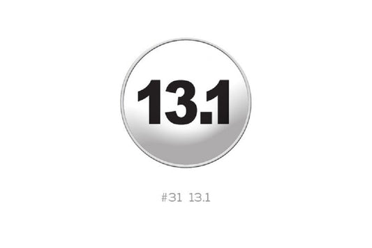 RaceDots: Magnetic Race Number Positioning System 4-Pack 13.1 Miles