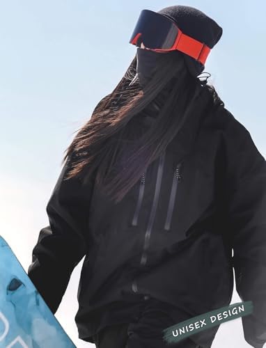 GSOU SNOW Snowboard Jacket Men Baggy Ski Jacket Waterproof Snow Coat Insulated Hooded Clothes for Winter Outdoor