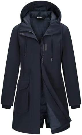 33,000ft Women's Waterproof Winter Coat Long Insulated Jacket with hood