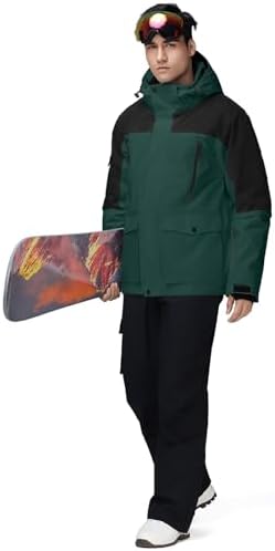 Men's Jacket and Pants Set Insulated Waterproof Waterproof Snowboard Snowsuits for Snow Sport