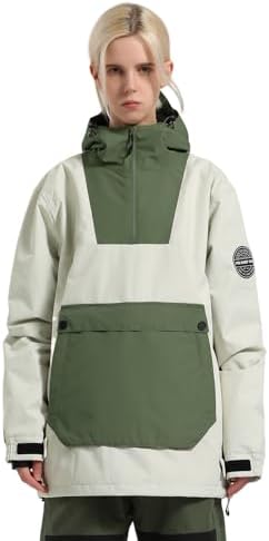GSOU SNOW Womens Snowboard Jacket Baggy Ski Snow Jacket Windproof Insulated