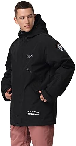 SEARIPE Womens Ski Jacket Mens Snow Jacket Waterproof Winter Snow Coat Couples Pullover Snowboard Hooded