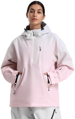 GSOU SNOW Women's Ski Jacket Baggy Snowboard Jackets Hooded Coat