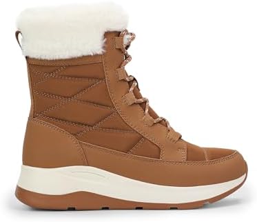 DREAM PAIRS Women's Mid Calf Warm Winter Snow Boots