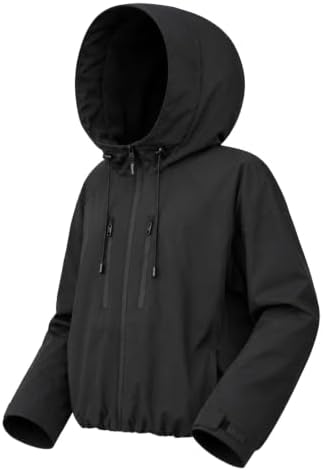 PUFFIT Women's Waterproof Ski Jacket, Fleece Lined Winter Coats windbreaker