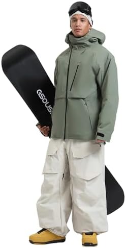 GSOU SNOW Men's Snowboard Jacket Waterproof Ski Coat Winter Snow Shell
