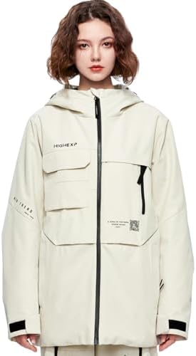 Womens Snowboard Jacket Baggy Ski Coat Snow with Hood