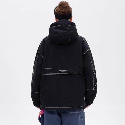 SNOWVERB Loose Fit Snowboard Insulated Ski Jacket Snow Coat for Mens Womens