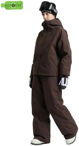 GSOU SNOW Womens Snowboard Jacket Baggy Ski Jacket Waterproof Snow Coat