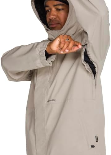 Volcom Men's Dua Gore-tex Snowboard Jacket – Waterproof Breathable Snow Shell With Zip Tech