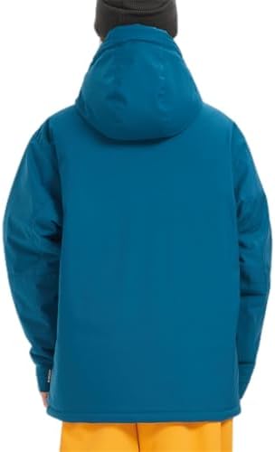 Womens Mens Ski Snow Anorak Jacket Waterproof Hooded Warm Snowboarding Outwear Winter Baggy Oversize Zipper Coat