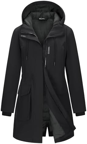 33,000ft Women's Waterproof Winter Coat Long Insulated Jacket with hood