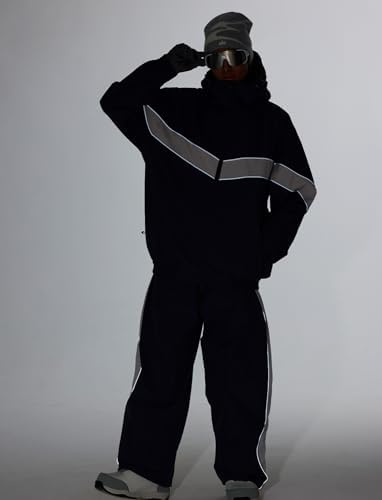 GSOU SNOW Womens Mens Snowboard Jacket Baggy Ski Jacket Snow Waterproof