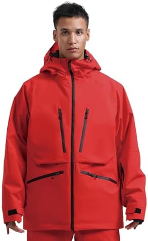 GSOU SNOW Snowboard Jacket Mens Womens Ski Jacket Baggy Snow Hoodie Coat
