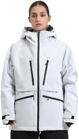 GSOU SNOW Snowboard Jacket Mens Womens Ski Jacket Baggy Snow Hoodie Coat