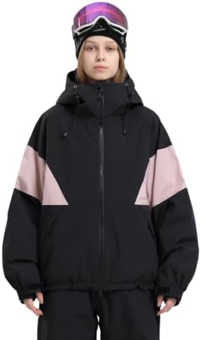GSOU SNOW Womens Snowboard Jacket Baggy Ski Jacket Insulated Snow Coat
