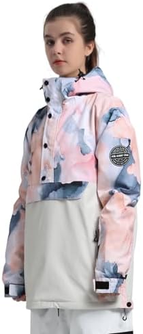 GSOU SNOW Womens Snowboard Jacket Baggy Ski Snow Jacket Windproof Insulated