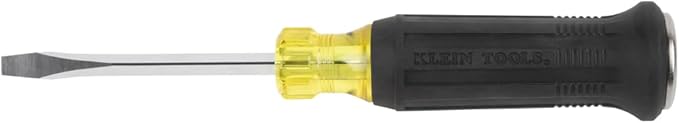 Klein Tools 85442DD Screwdriver Set, Demolition Screwdriver, 1/4-Inch and 5/16-Inch Keystone Tips with Plated Metal Strike Cap, 2-Piece
