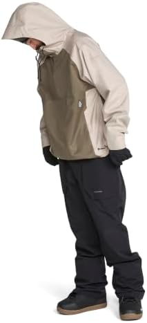 Volcom Men's Hossegor 20k Pullover Snowboard Jacket – Waterproof 2-layer
