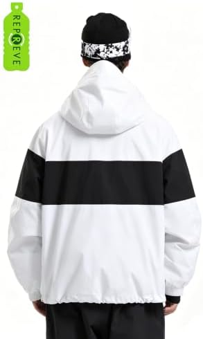 GSOU SNOW Mens Womens Snowboard Jacket Baggy Ski Jacket Snow coat
