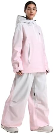 GSOU SNOW Womens Ski Jacket and Pants Set Baggy Snowboard Jacket Snow Suit